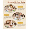 Macabaka Wooden Baby Play Gym & Tummy Time Playmat –