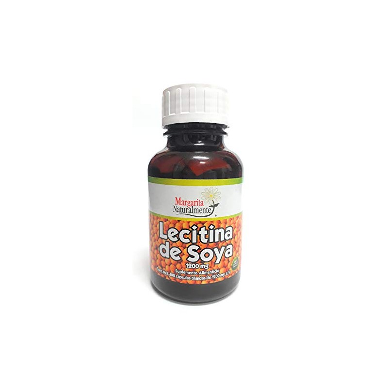 Margarita Naturalmente, Lecitina de Soya 1200mg - 100 capsulas