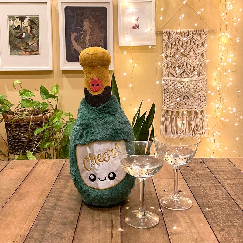 Squishable / Mini Boozy Buds Champagne Bottle Plush