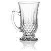 Red Co. 6-Pack Classic Clear Cut Glass 4.5 Oz Footed