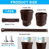 Gutter Flexible Downpipe Extension, Rain Gutter Drain, Round Extension for
