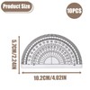 Protractor Set, 10 PCS Transparent Plastic Protractor for Students, 10.2
