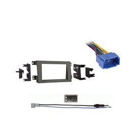 Harmony Audio HA-701729 Compatible with Honda Ridgeline 2009-2014 Aftermarket Radio Harness Adapter Plug, HA-40HD10 Radio Antenna Adapter and Metra 95-7870T Double DIN Radio Installation Dash Kit