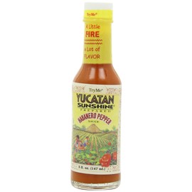 Try Me Yucatan Sunshine Habanero Pepper Sauce, 5-Ounce Bottles (Pack of 6)