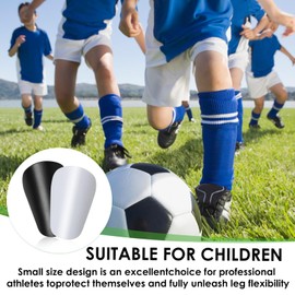 Pack of 4 Mini Shin Pads for Football, Mini Football Shin Pads Extra Mini Shin Guards DIY Graffiti Shin Pads Football Children for Children, Boys and Girls (8 x 5 cm)