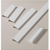 SYZOW Pack of 6 White Cabinet Handles Hidden Modern Furniture