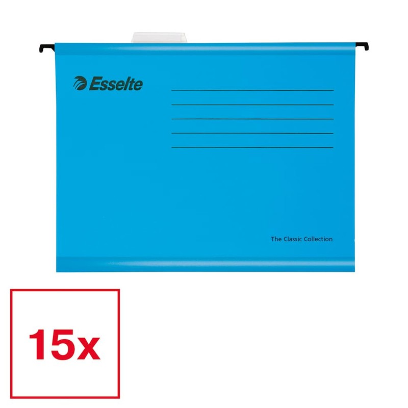 Esselte A4 Reinforced Cardboard Hanging File Folder Set of 15