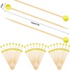 100 pieces bamboo cocktail picks 4.7 inch fruit toothpicks sports