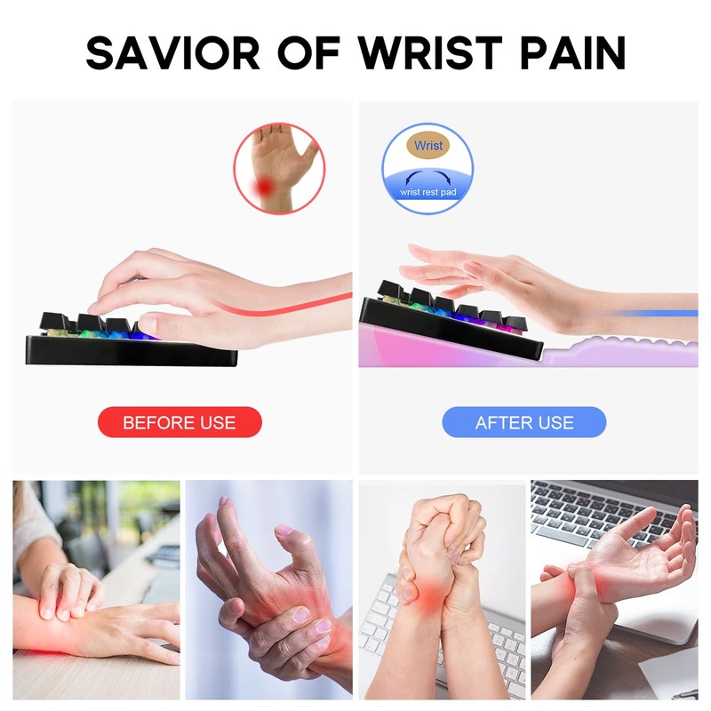 JIKIOU Keyboard Stand with Wrist Rest, Computer Keyboard Stand Pad