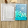 SEWACC 9piezas Molde De Silicona Para Libretas Molde Transparente De