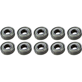 DNLK 10pcs Ball Bearing Fits Powermatic BB-608ZZ Bandsaw Guide Bearings - Stainless Steel, Metallic