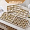 KATISYIO Large Velvet Jewelry Drawer Organizer Trays Set of 4