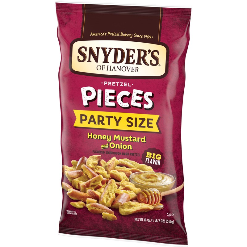 Snyder's of Hanover Honey Mustard & Onion Flavored Pretzel Pieces,
