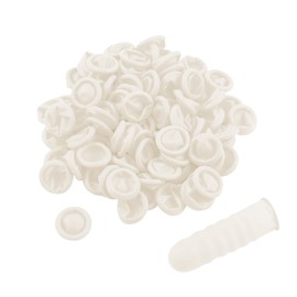 200 Pcs Finger Covers Protect Finger Sleeves,Finger Cots Protectors Anti-Static,Protect Keeping Dressing Dry and Clean,Disposable Finger Gloves White,Finger Cots for Keeping Dressing Dry and Clean