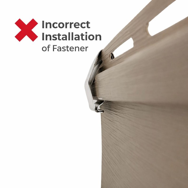 LOOSE SIDING FASTENERS Help Secure Loose Vinyl siding that Will