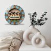 Large 12 Inch Glass Wall Clock that Resists Dust and