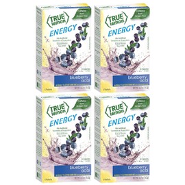 TrueLemon Energy Drink Blueberry Acai 4 boxes of 6 Each