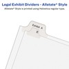 Avery Collated Legal Dividers Allstate Style, Letter Size, EXHIBIT A-Z