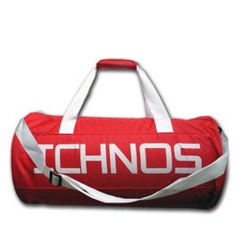 ICHNOS 25L Gym Sport Travel Duffle Active Bag with Handles and Shoulder Strap (Red)