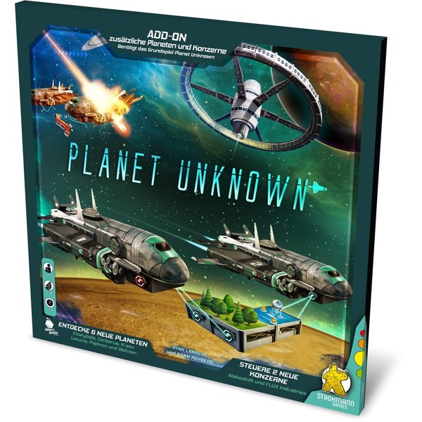 Strohmann Games, Planet Unknown Add-On, Expansion, Connoisseur Game, Strategy Game,