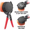 Powerbuilt Self-Adjusting Oil Filter Pliers, Adjustable Oil Filter Wrench, Grips