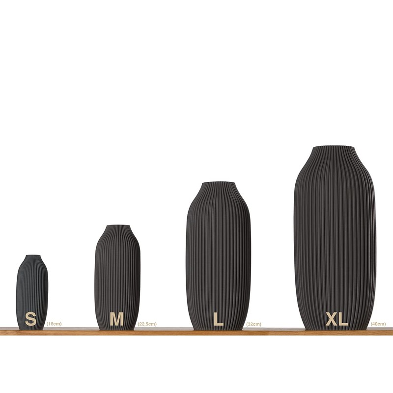 3D Vase Stella Decorative Vase L 30 cm Floor Vase