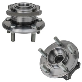 Detroit Axle - Pair Rear Wheel Bearing Hubs for 2009-2014 Chrysler 300 Dodge Charger Challenger 2 Wheel Hub Bearings Assembly 2010 2011 2012 2013 Replacement [Standard Brake Models]