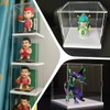 IKOPFLN Clear Acrylic Display Case with White Base, 15 x