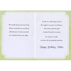 Designer Greetings Cactus Plant with Green Border Birthday Card for Father