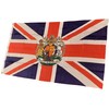 NWFlags Union Jack with Crest Flag 5ft x 3ft 75d