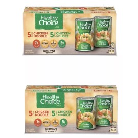 Healthy Choice **2 Box ***Healthy Choice Soup Variety Pack (15 oz., 10 ct. Each )~ Total 20 ct.