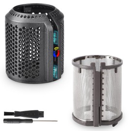 Magnetic Hair Dryer Filter + Inner Filter Cover Replacement for Dyson Supersonic HD01 HD03 HD08 HD15 Hair Dryer Attachment, Hair Dryer Strainer Filter Spare Parts(Gray)