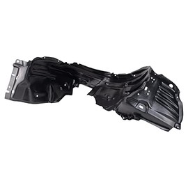 TRQ Front Right Inner Fender Liner Black Passenger Side Compatible with 2001-2003 Lexus LS430 LX1249104