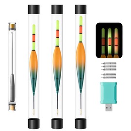 Vintoney 3 Pack Fish Floats with Bite Alarm, Gravity Sensor, Double Waterproof Fishing Tackle for Lake River or Pond Diving Sites