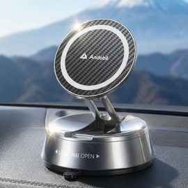 Andobil Smartphone Holder, Car Magnet, Car Mount, 28 N56 Magnets, 154.3 lbs (70 kg), Suction Power 154.3 lbs (70 kg), Magnetic, Car Holder, Titanium Steel, Durable, Easy Installation, Car Supplies, One Hand Operation, Mobile Phone Holder, 360 Degree Adjustment, iPhone 17 16 15 14 13 Pro Max Compatible with all models such as Xperia AQUOS