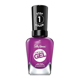 Sally Hansen Miracle Gel Esmalte de uñas de calidad de salón | Fórmula tipo gel, sistema de dos pasos, no necesita luz UV, larga duración | Opaco, bri
