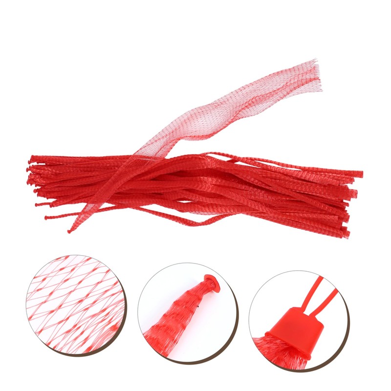 iplusmile 100pcs Reusable Seafood Boil Mesh Bags Sturdy Onion Vegetable