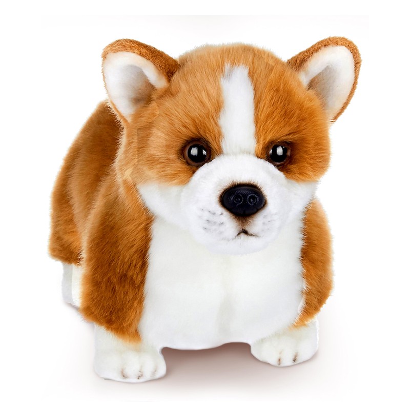Bearington Dog Stuffed Animal Realistic Dog Plush Corgi Queenie Cute