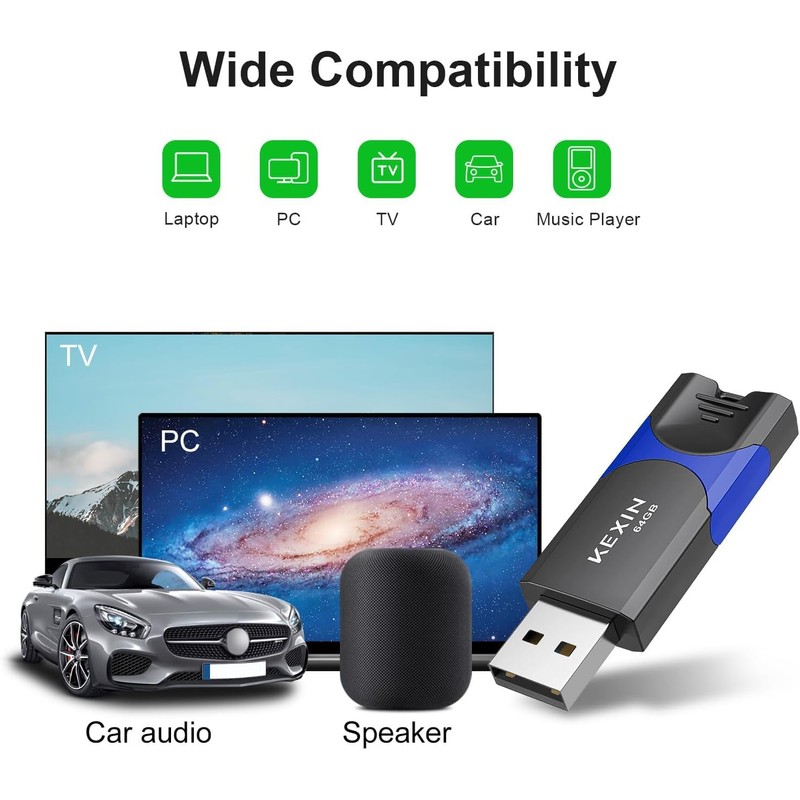 64GB USB Stick 10 Pack KEXIN USB Flash Drive Bulk