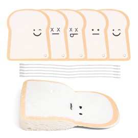 RYHHH Sponge Scourer, 'Pop-Up' Eco Sponges, (Emotional Toast) Non Scratch Scourers,Natural Cellulose,Texture Changing Washing Up Sponges For Dish, Household, Cookware, Odour Resistant，Pack Of 5