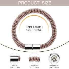 Nieffeiy Curtain Tiebacks Magnetic Elastic Curtain Tie Backs Rope Outdoor Window Treatment Holdbacks Curtain Holders for Drapes (6, Dark Beige)