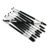 Mayoreo Paquete 12 Brochas Pinceles Cejas Aplicadores Duo