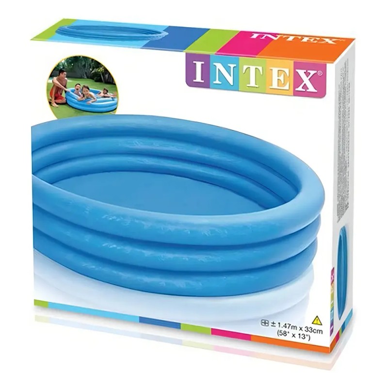 Alberca inflable redonda Intex Crystal Blue 58426 de 1.47m x