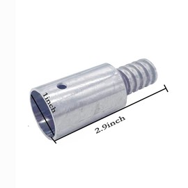 Threaded Tip Replacement - Ultra Threaded Tip Repair Kit - Metal Threaded Handle Tips for 1" Wood or Metal Poles-2 PC-Aluminum