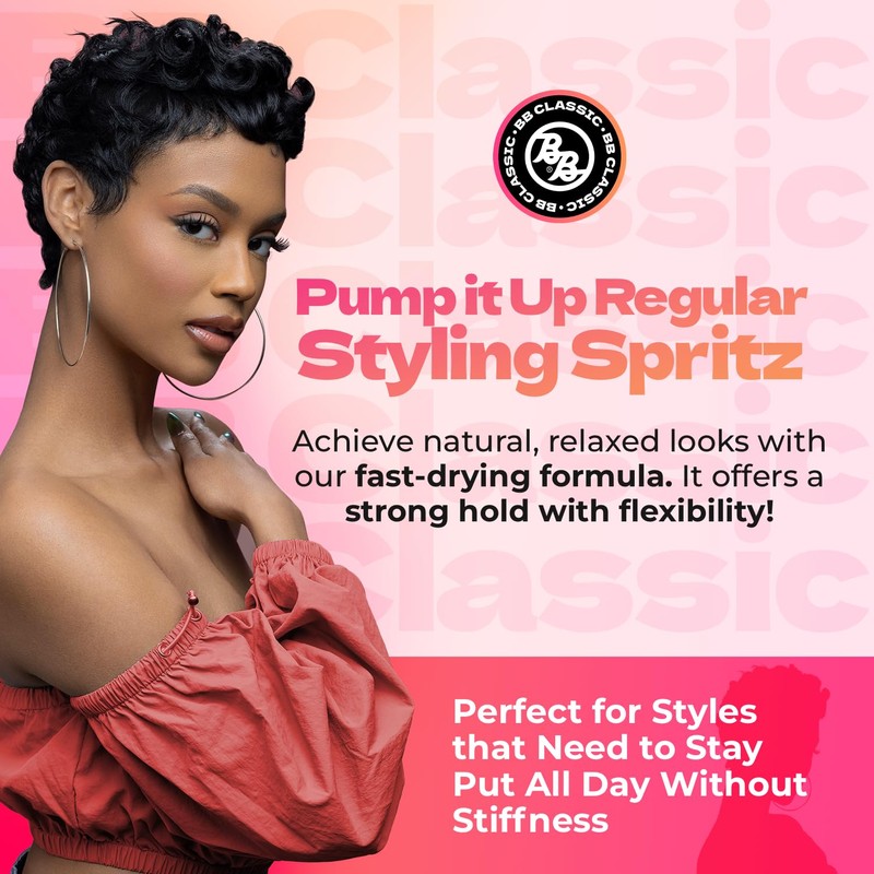 Bronner Bros Pump It Up Styling Spritz Regular 80% –