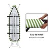 Gzzxiailg Green White Stripe Ironing Board Cover Standard Size, Resist