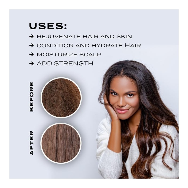 4oz Organic Cold Pressed Jamaican Black Castor Oil for Hair