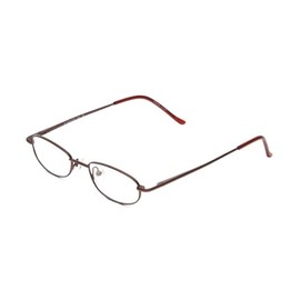Calabria Metal Flex KIDS 1001 Oval Reading Glasses +2.50 Shiny Dark Brown Girls 43mm
