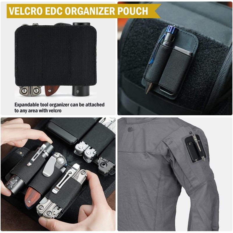 VIPERADE PL6 Elastic EDC Organiser Small Velcro Organiser Insert, Modular