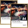 Inspire By Hampton BACKLOADER A4 (21x29.7cm) Gold Poster Frame Acrylic